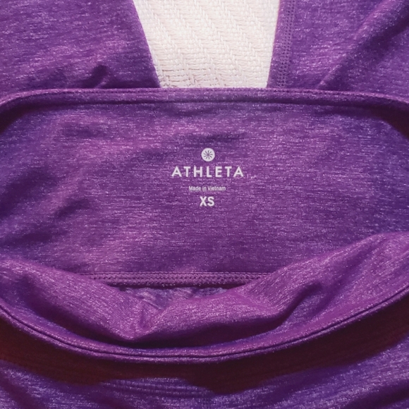 Athleta Heathered Purple Chaturanga Capri - Picture 5 of 5